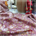 Solid Color Polyester Cloth Floral Pure Polyester Semi Shinning Satin Textile Manufactory